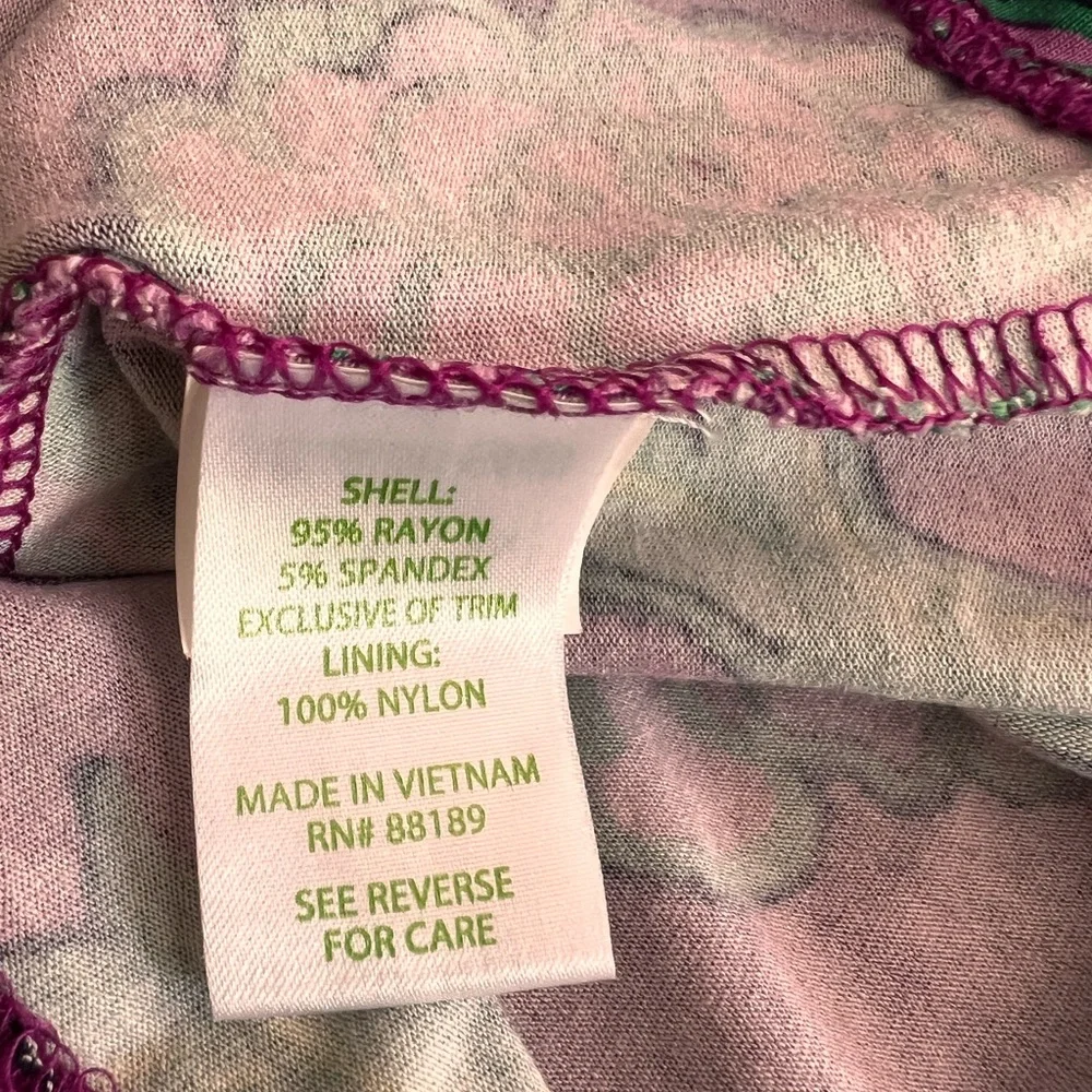 LILLY PULITZER Women’s Hollyhock Posie Laney Purple Dress XS - Picture 7 of 9